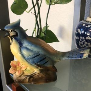Vintage Ruebens originals blue jay small planter